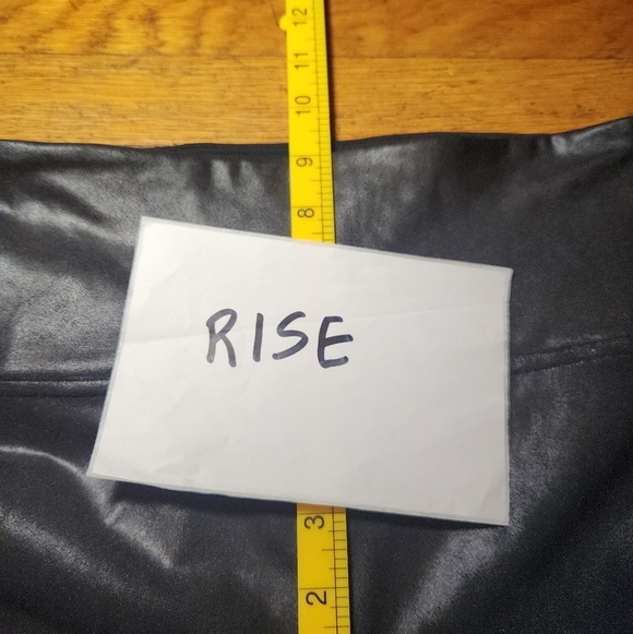 5/$100 SALE - SPANX Black Faux Leather Leggings - Picture 8 of 9